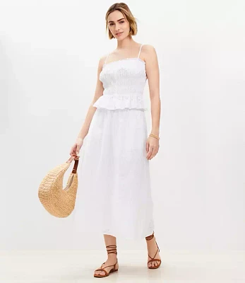 Petite Eyelet Pull On Maxi Pocket Skirt