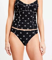 LOFT Beach Dotted Zig Zag Stitch Bikini Bottom