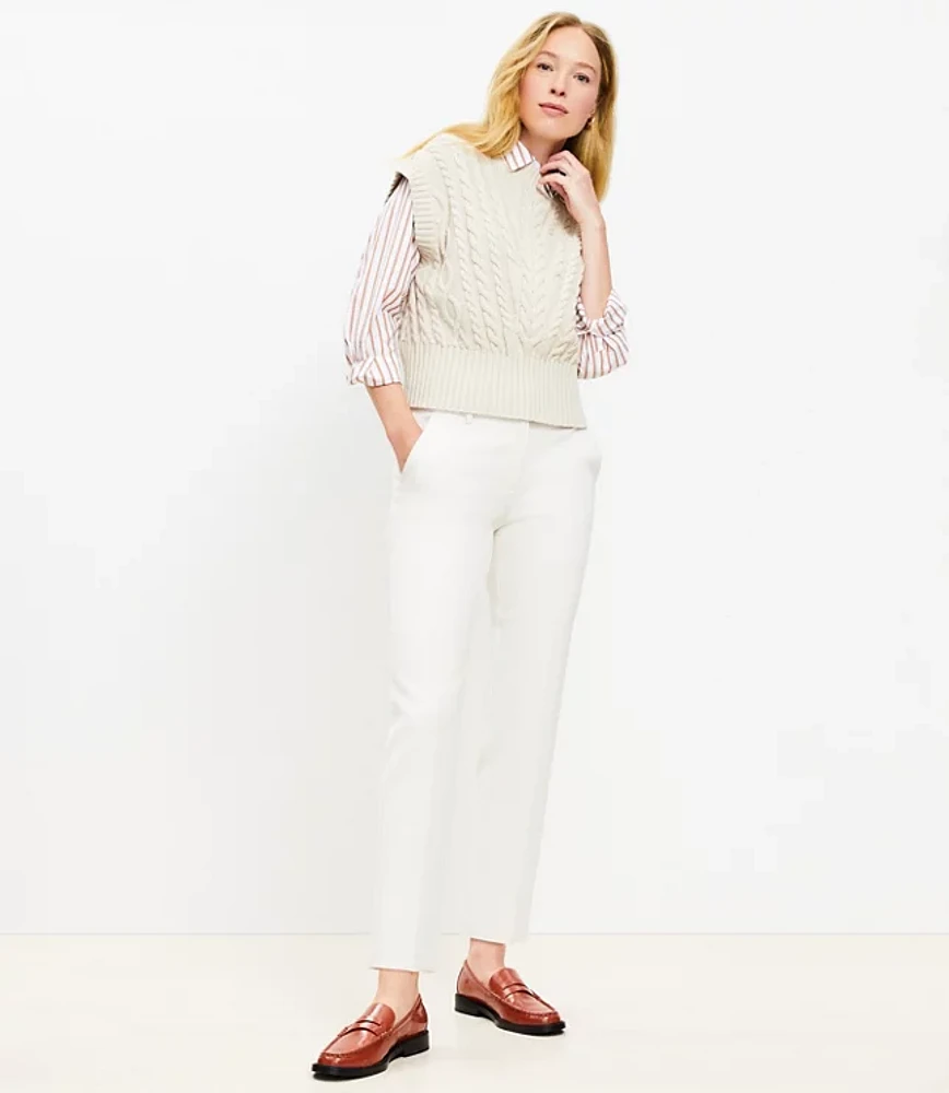 Petite Riviera Slim Pants in Doubleface