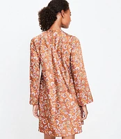 Petite Floral Bias Mini Dress