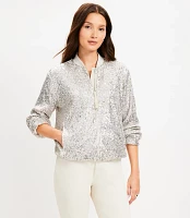 Sequin Bomber Jacket