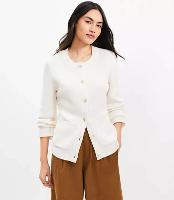 Waisted Patch Pocket Cardigan