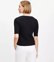 Pointelle Pocket Cardigan Top