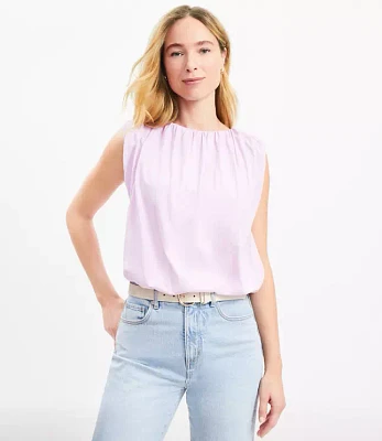 Ruched Bubble Hem Shell