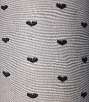 Heart Sheer Control Top Tights