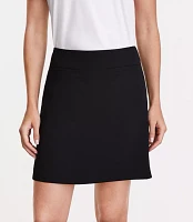 Petite LOFT Versa Crepe Drape Mini Skirt