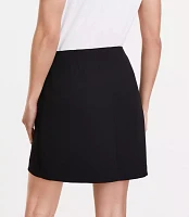 Petite LOFT Versa Crepe Drape Mini Skirt