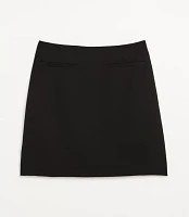Petite LOFT Versa Crepe Drape Mini Skirt