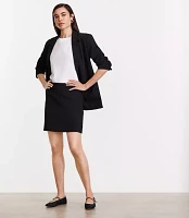 Petite LOFT Versa Crepe Drape Mini Skirt