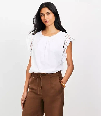 Crochet Flutter Top