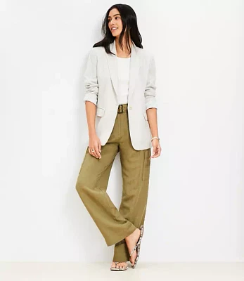 Oversized Linen Blend Modern Blazer