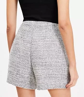 Petite Tweed Wrap Skort