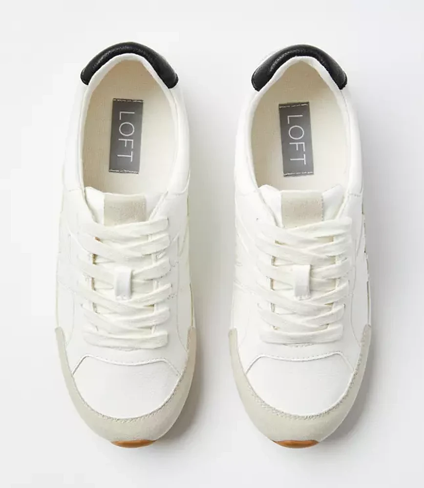 Metallic Low Profile Sneakers