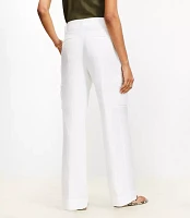 Belted Drapey Cargo Pants Linen Blend