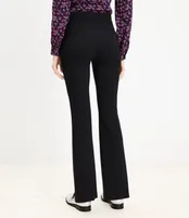 Split Hem Flare Pants Twill