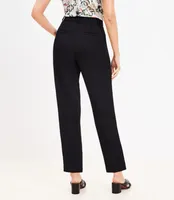 Pleated Tapered Pants Crepe