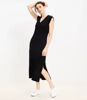 Lou & Grey Signaturesoft V-Neck Column Dress