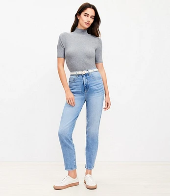 Petite High Rise Slim Jeans in Mid Vintage Wash