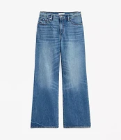 Mid Rise Wide Leg Jeans Classic Wash