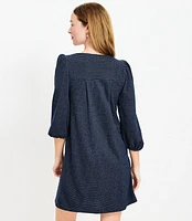 Tall Stripe Textured Pleated Mini Dress
