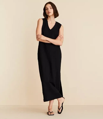 Lou & Grey Soft Slub Maxi Pocket Tee Dress