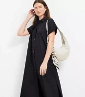 Poplin Maxi Pocket Shirtdress
