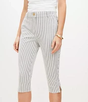 Capri Pants Striped Bi-Stretch