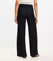 Clean Wide Leg Pants in Linen Blend