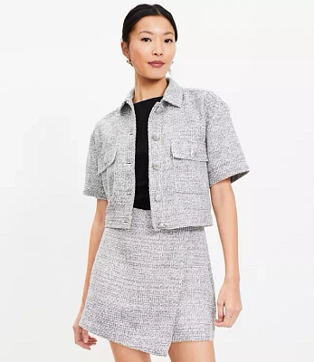 Tweed Wrap Skort