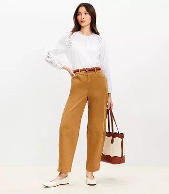 Petite Barrel Pants Canvas