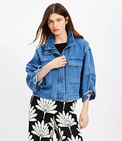 Tie Sleeve Utility Jacket
