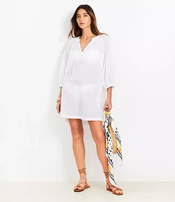LOFT Beach Tie Neck Pocket Swimsuit Coverup