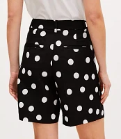 Petite Peyton Shorts in Dotted Linen Blend