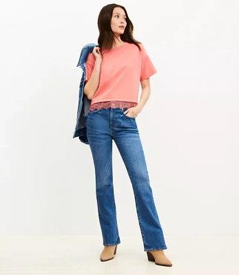 Lace Hem Jersey Modern Tee