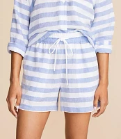 Lou & Grey Striped Linen Shorts