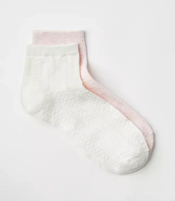 Pointelle Ankle Sock Set