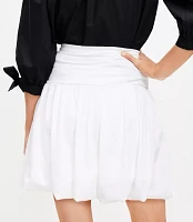 Petite Bubble Hem Mini Skirt
