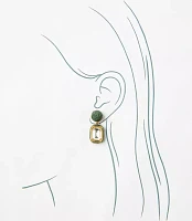 Fabric Wrapped Drop Earrings