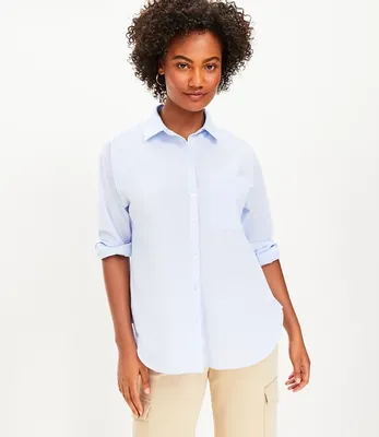 Petite End On Everyday Oversized Pocket Shirt