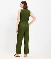 Belted Tank Jumpsuit