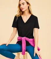 Petite Lou & Grey Soft Jersey V-Neck Tee