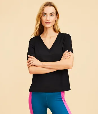 Petite Lou & Grey Soft Jersey V-Neck Tee