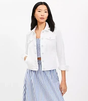 Denim Trucker Jacket White