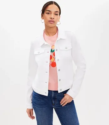 Denim Trucker Jacket White