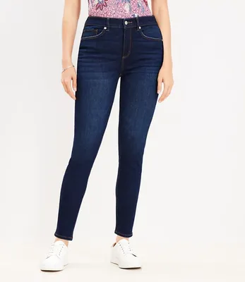 Tall Curvy Mid Rise Skinny Jeans Vintage Dark Wash