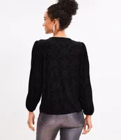 Petite Mosaic Cozy Velour Top