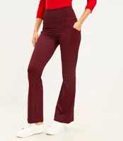 Lou & Grey Houndstooth Luvstretch Side Pocket Flare Pants