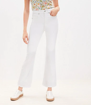 Tall Curvy High Rise Kick Crop Jeans White