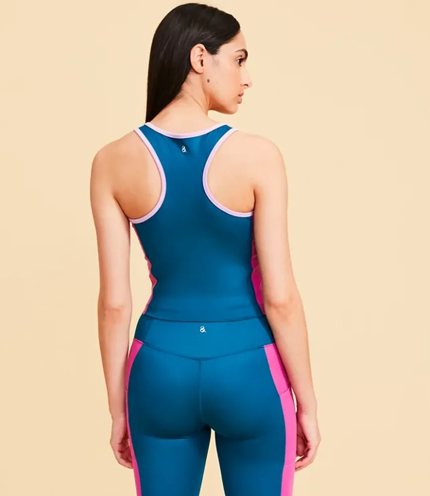 Petite Lou & Grey Colorblock Softsculpt Active Top