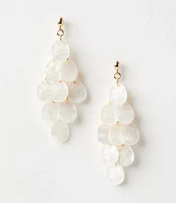 Pearlized Chandelier Earrings